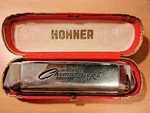 Vintage - M. Hohner Chromonica Ii Deluxe Harmonica W/original Box. Fixed Price $39.20.