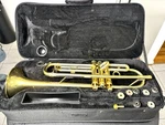 Gold Brass Trumpet & Black Hard Carrying Case By Aileen Lexington Standard. Fixed Price $110.00.