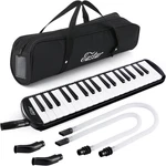 37 Melodica Instrument With Mouthpiece Air Piano Keyboard, Carrying Bag, Bla. Fixed Price $54.99.