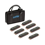 East Top Harmonica Set Of 7, 10 Holes Diatonic Blues Harp Mouth Organ .... Fixed Price $188.23.