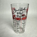 Vtg Federal Glass Mixed Drink Cocktail Bar Recipe Shaker 6" Tall Music. Fixed Price $13.50.