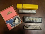 Vintage Hohner Harmonica Lot Tombo Chromatic S50 Chrometta 12 Microphone Germany. Fixed Price $129.99.