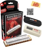 Hohner Marine Band 1896 Harmonica - Key Of Bundle With Case, Pouch, Austin .... Fixed Price $86.73.