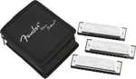 Fender Blues Deluxe Harmonica 3-PACK W/ Case C, G, Keys. Fixed Price $39.99.