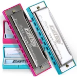Easttop 2-PACK Diatonic Harmonica Set 10 Hole Blues Harp Mouth Organ Lot Gift. Fixed Price $15.99.