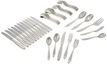 Reed & Barton Palmer 65PC Flatware Set, Piece, Silver. Fixed Price $181.33.