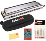 Hohner 64 Chromonica Harmonica - Key Of W/ Zip Pouch. Fixed Price $347.49.