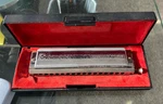 Hohner "the 64 Chromonica" Chromatic Octaves Professional Model 280-C W/case. Fixed Price $69.00.