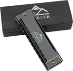 Blues Harmonica Mouth Organ 10 Hole Key With Case, Diatonic For Prof. Fixed Price $15.12.