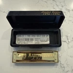 Hohner Marine Band Harmonica Limited Edition Golden Centennial 1896 1996 Case. Fixed Price $82.00.