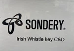Sondery Irish Music Whistle Penny Key Of & Aluminium Siacd New Seal. Fixed Price $45.96.