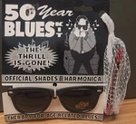Cole Craft 50 Year Blues Diatonic Harmonica Key Of Black UV400 + Shades. Fixed Price $20.00.