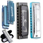 10 Hole Diatonic Harmonica For Beginners Key Blues Harp Mouth Organ With Case. Fixed Price $16.58.