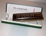 Vintage The Echo Harp Harmonica M. Hohner Germany Keys Of &. Fixed Price $145.00.