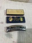 Vintage Unsere Lieblinge Hohner Harmonica Key Of Original Box (6195/32 G). Fixed Price $42.50.