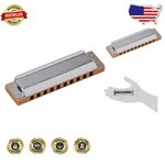 Hohner Marine Band Harmonica - Pro 0.9MM Brass Reedplates, Pearwood Comb. Fixed Price $106.99.