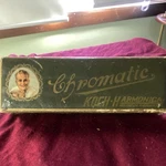 Koch Chromatic Harmonica 980/40 Key With Original Box, Model. Fixed Price $35.00.