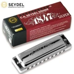 Seydel Blues 1847 Silver Low Diatonic Harmonica W/ Stainless Steel Reeds. Fixed Price $99.95.