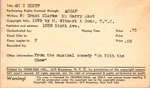 Tune-dex "am Blue?" Harry Akst Grant Clarke 1942 Lead Sheet Tin Pan Alley. Fixed Price $9.37.