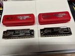 Huang Silvertone Harps Key Of & Low Two Harmonicas Hohner. Fixed Price $34.00.