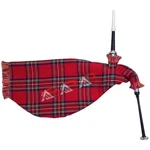 Aar Scottish Goose Bagpipe Black Silver Mounts Royal Stewart Covers. Fixed Price $41.99.