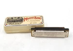 M. Hohner Marine Band Harmonica Germany 1896 With Original Hard Plastic Case. Fixed Price $22.99.