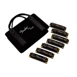 Fender Blues Deville Harmonica Set 7-PK W/case Keys Of C, G, A, D, F, And Bb. Fixed Price $249.99.