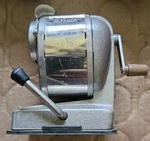 Vintage Art Deco Boston Vacuum Mount Metal Pencil Sharpener Tested Works Great. Fixed Price $74.99.