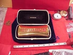 Hohner Comet C/g Harmonica Curved Double-sided Gold Model 3427 Germany Cg. Fixed Price $85.00.