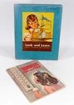 Lot Of 2 Elementary School Books - Look And Learn & Thermometers Mid Century. Fixed Price $19.99.