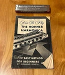 Vtg Germany Pioneer Brand Leader With 'the Hohner Harmonica' Booklet. Fixed Price $10.00.