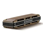 Suzuki M-20W-D-U Manji 10-HOLE Diatonic Harmonica Wooden Walnut Covers Key .... Fixed Price $147.22.
