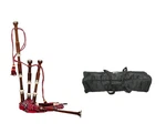 Full Size Bagpipe Set, Tartan Cover Engraved + Carry. Fixed Price $299.99.