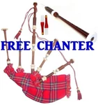 Scottish Bagpipes Deura Set Of Rosewood Full Size + Practice Chanter. Fixed Price $139.99.
