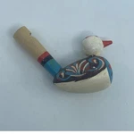 Vintage Handmade Wooden Bird Whistle Colorful Folk Art Toy. Fixed Price $7.20.