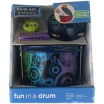 First Act Blue Circle Fun Drum Musical Instrument Set, Harmonica & Tambourine. Fixed Price $35.88.