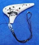 Ocarina Wind Flute Hand Painted 12 Hole Alto. Fixed Price $45.00.