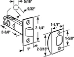 Prime-line 2281 Bright Brass Left/right Mortise Latch Bolt 3 X W In.. Fixed Price $12.63.