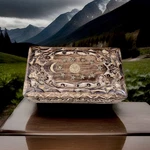 Celestial Floral Celtic Medium Size Box Irish Wooden Welsh Keepsake Vg. Fixed Price $34.99.