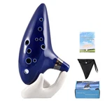 12 Hole Alto Ceramic Ocarinas With Songbook Bag Display Stand,music.... Fixed Price $29.10.