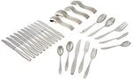 Reed & Barton Palmer 65PC Flatware Set, Piece, Silver. Fixed Price $200.80.