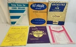 Lot Of 6 Mid Century Orchestra & Conn Organ Music Lesson Song Books. Fixed Price $13.48.