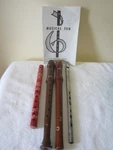 4 Flute Tin Whistle Recorder Aulos Peruvian Quena Booklet Flageolets Summer Fun. Fixed Price $19.99.