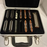 10 Hohner Harmonicas Marine Band & Blues Harps Special Case Made Germany. Fixed Price $200.00.