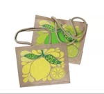 New Trader Joe Citrus Jute Bag - Lemon And Lime Design 13 X 8 17 Inches. Fixed Price $32.99.