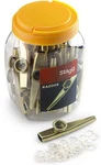 Stagg Pcs In Jar Golden Kazoos METAL-30. Fixed Price $139.99.