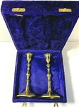 2 Brass Candlesticks Aardco Industries Box Collectible India 7 Inches Tall. Fixed Price $39.99.