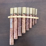Brown Wooden Pan Flute Pipes Folk Music Wind Instrument Body. Fixed Price $14.00.