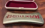Hohner Comet C/g Harmonica Curved Double-sided Gold Model 3427 Germany Cg. Fixed Price $50.00.