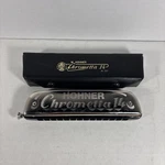 Hohner Chrometta 14 Harmonica W/ Case 257. Fixed Price $80.99.